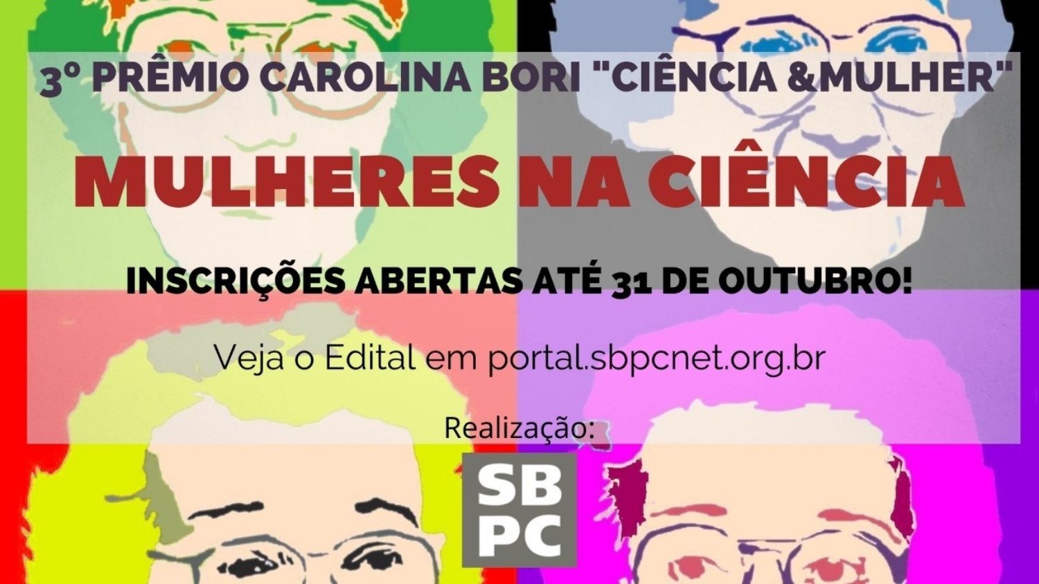 Leia mais sobre o artigo Inscrições abertas para o 3º Prêmio Carolina Bori Ciência & Mulher da SBPC