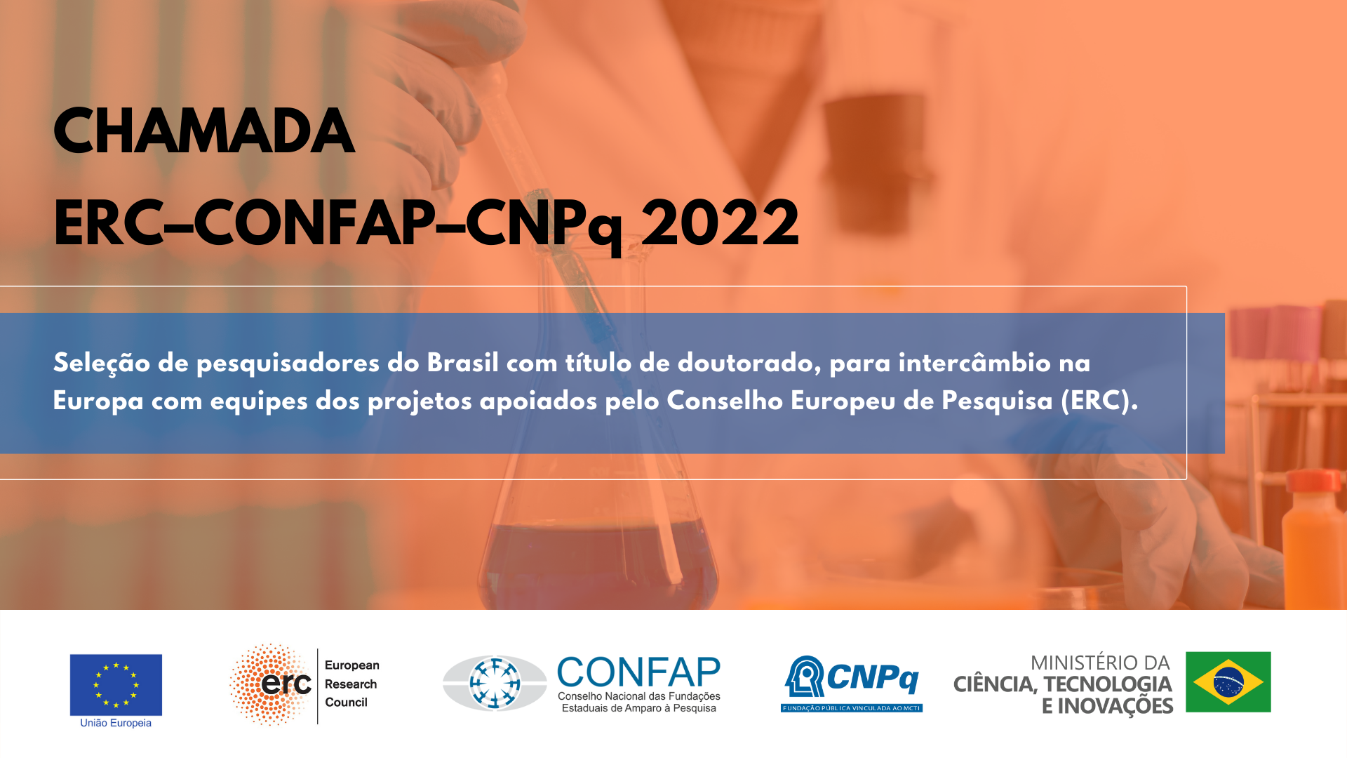 Leia mais sobre o artigo Últimos dias para inscrição na Chamada Pública ERC-CONFAP-CNPQ 2022