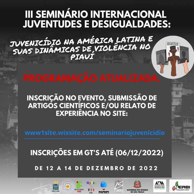 Leia mais sobre o artigo III Seminário Internacional Juventudes e Desigualdades tem programação atualizada